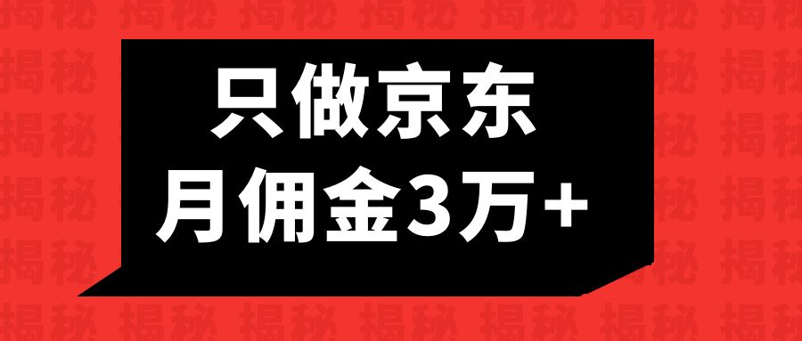 都说消费降级，但是为什么有个淘客粉丝，只做京东，月佣金3万多？￼